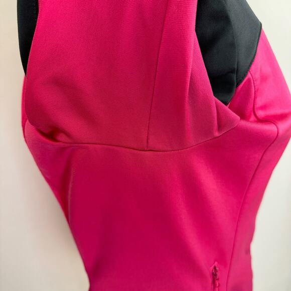 ADIDAS | Gray & Pink Color Block High Neck Zip Up Sweatshirt | Women's Medium - Picture 7 of 11